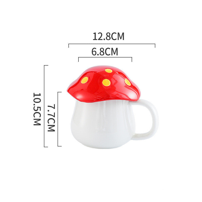 Lisslune | Creative Mushroom Ceramic Mug Student Lover Mug