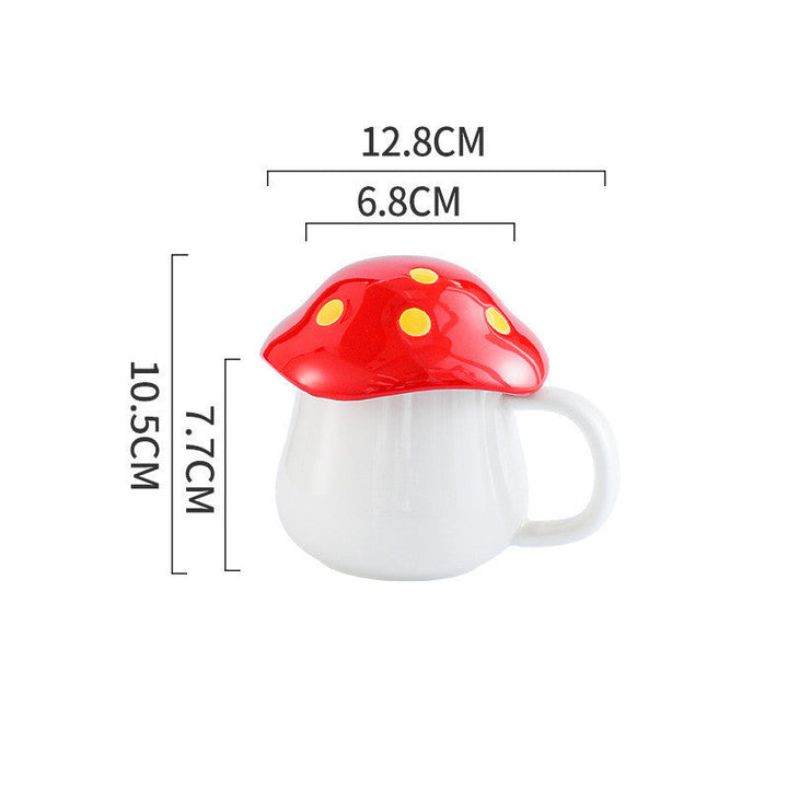 Lisslune | Creative Mushroom Ceramic Mug Student Lover Mug