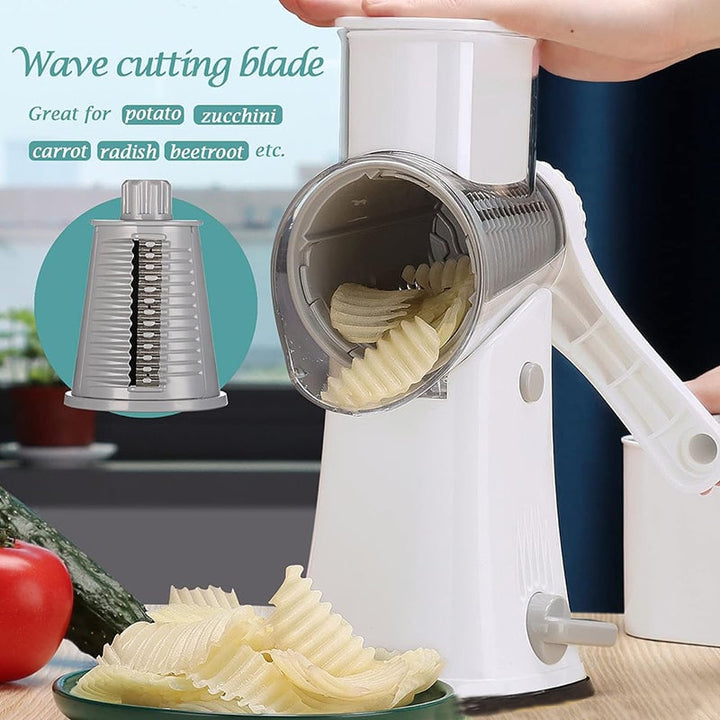 Lisslune | 5-in-1 Rotating Cheese Slicer and Grater