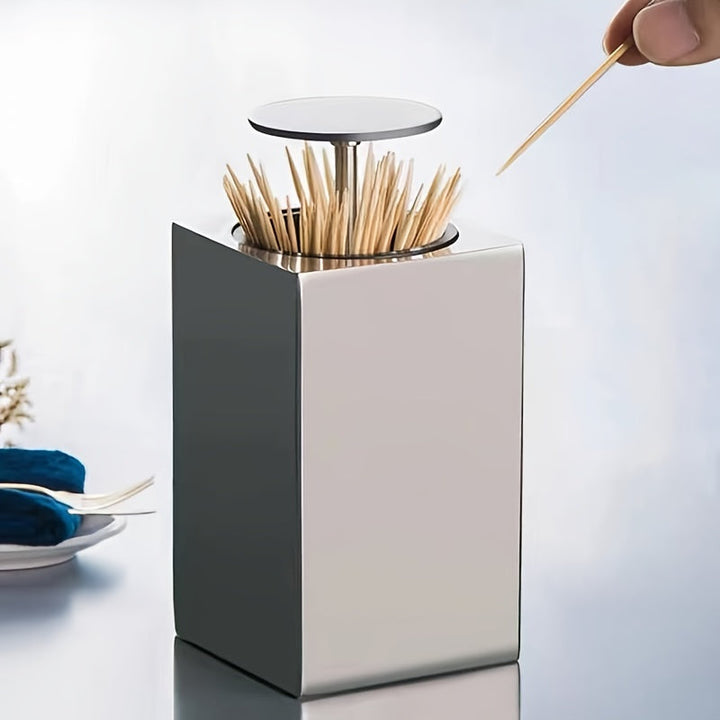 Lisslune | Stainless Steel Toothpick Holder – Hygienic and Easy Access to Toothpicks