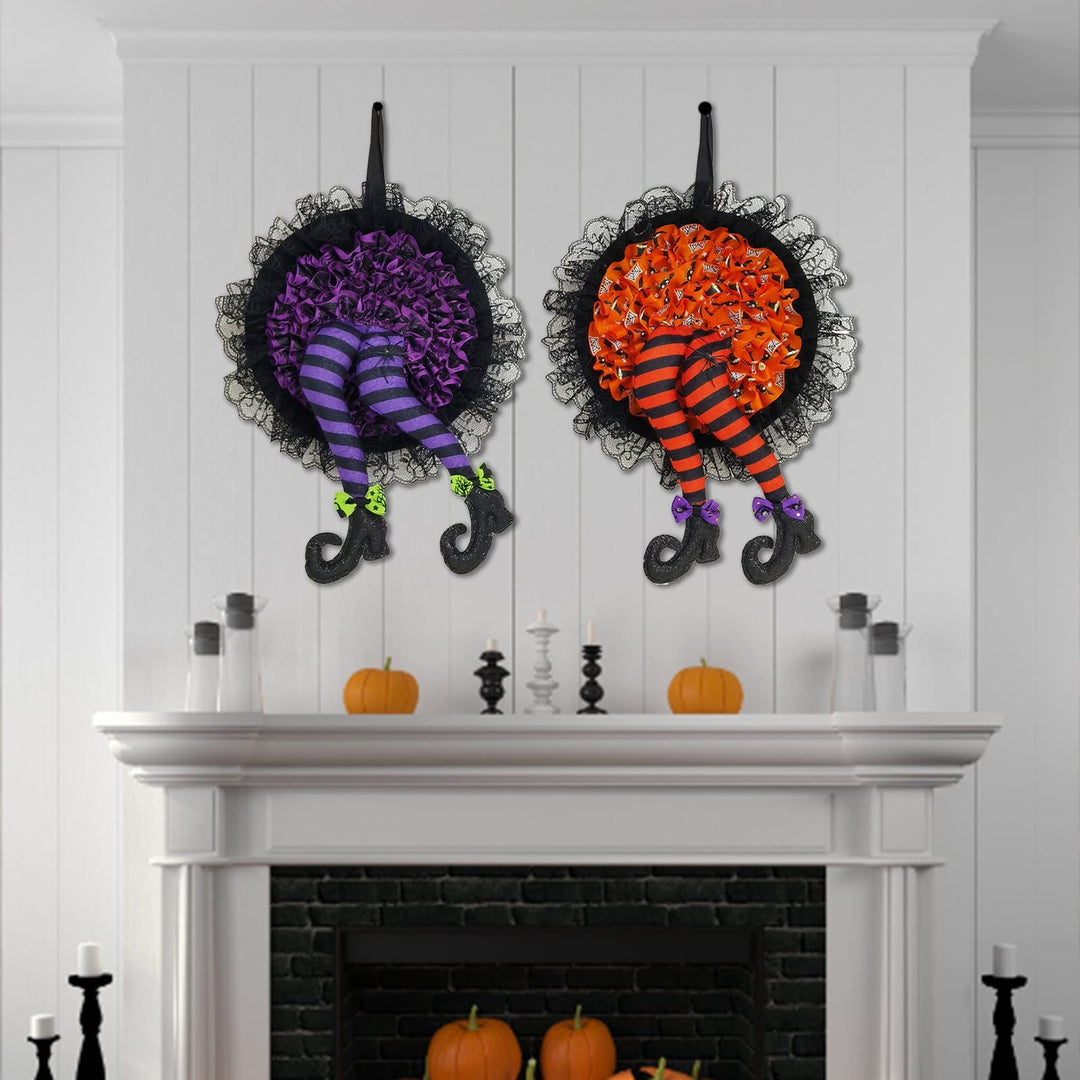 Lisslune | Halloween Witch Long Leg Wreath