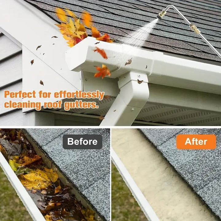 Lisslune | 4000 PSI Telescoping High Pressure Washer Wand Set for Gutter & Roof Drainage & Walls Cleaning