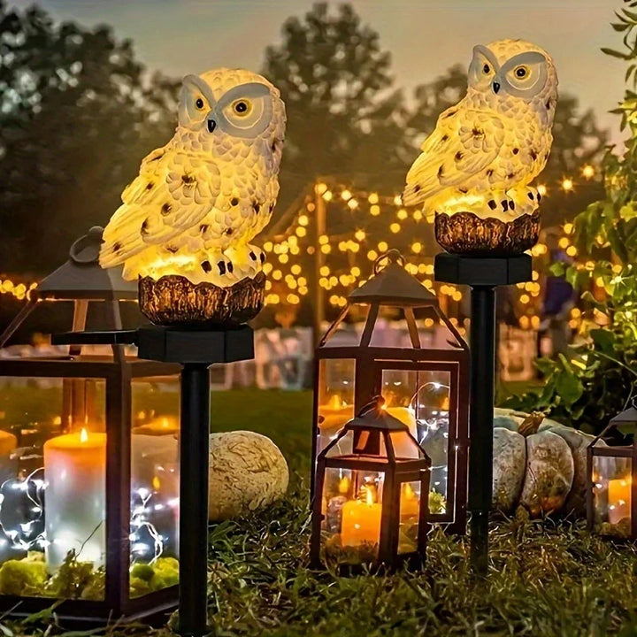 Lisslune | Solar Garden Light Owl – LED Outdoor Light for Garden, Terrace and Balcony, weatherproof