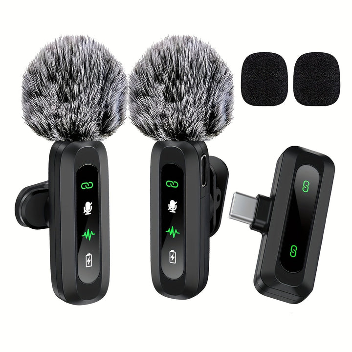 Lisslune | SoundSnap Wireless Clip Microphone – USB-C Microphone for Smartphone and Tablet