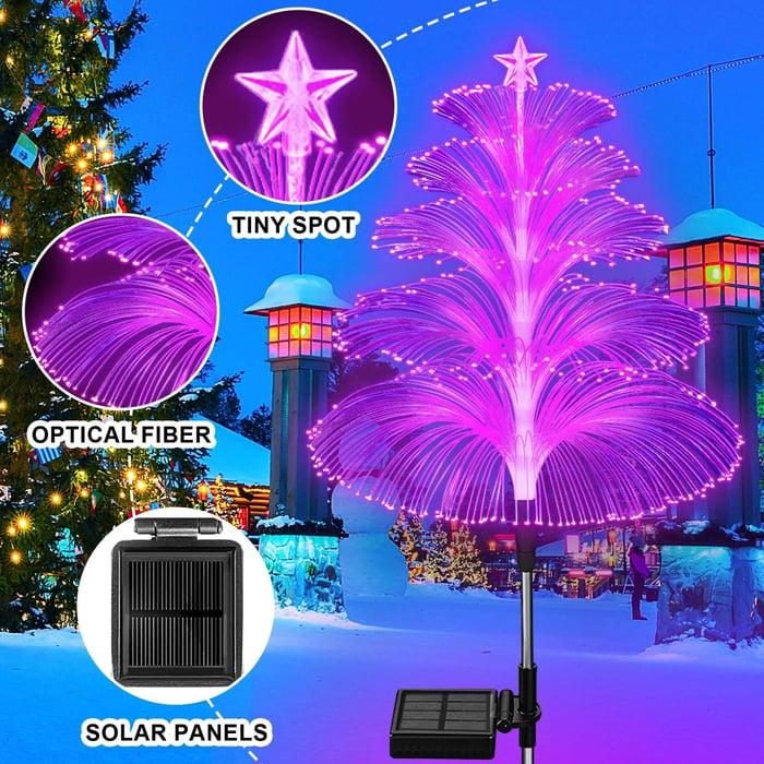 Lisslune | LightGarden Solar Set – 3 Color Changing LED Garden Lights on Solar Power