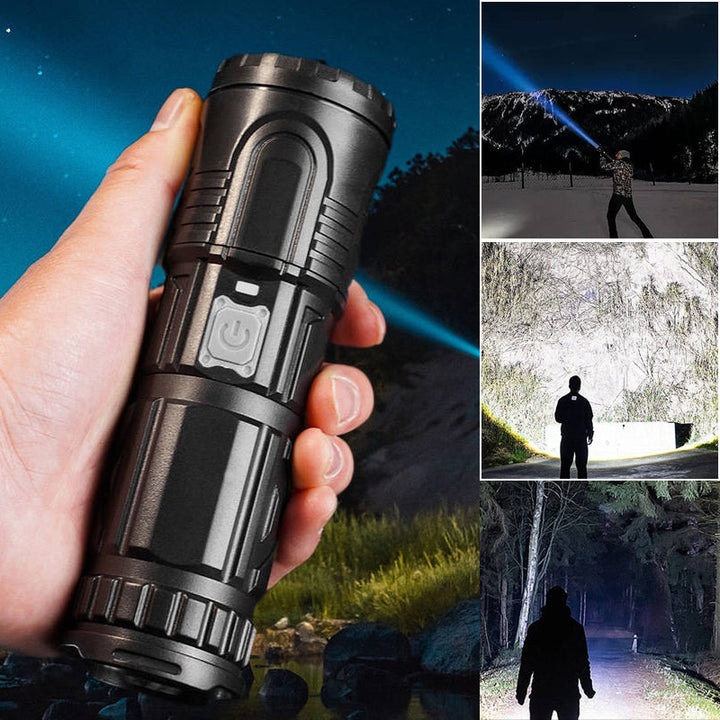 Lisslune | White Laser Telescope Zoom Flashlight
