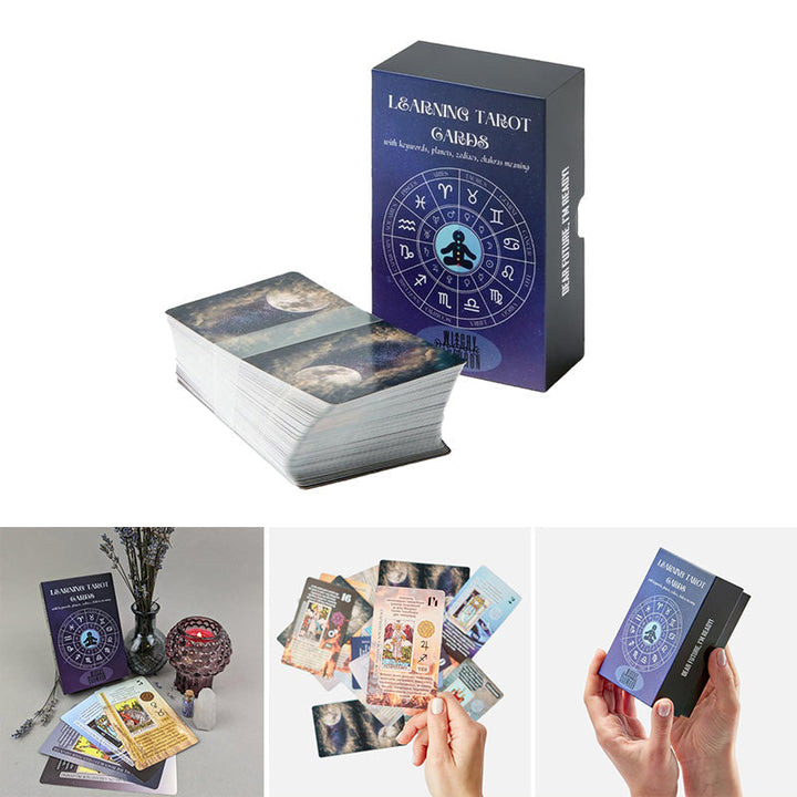 Lisslune | Learning cards Tarot deck with meanings on it
