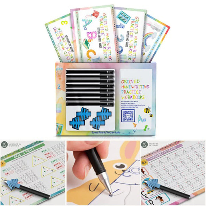 Lisslune | Reusable ribbed handwriting workbooks