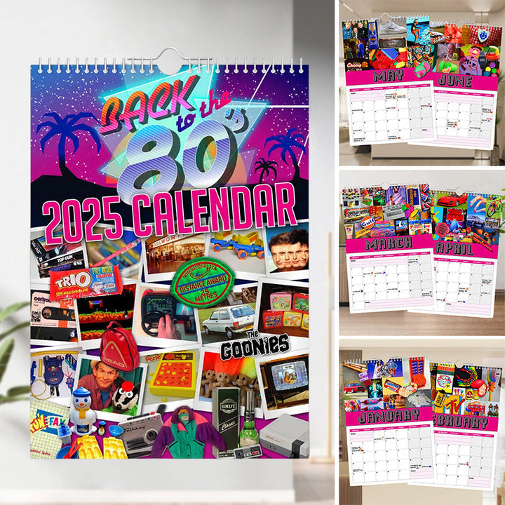 Lisslune | Back to the 80s - Wall Calendar 2025