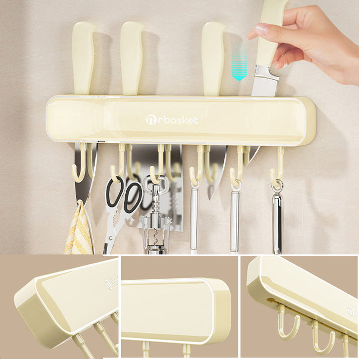 Lisslune | Multifunctional Wall Mounted Knife Storage Shelf