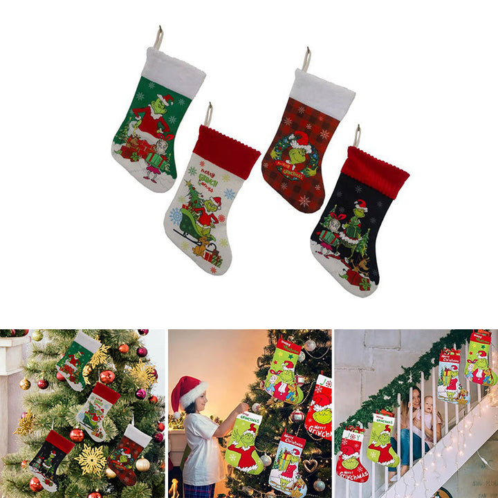 Lisslune | Green Christmas Stockings Christmas Decorations