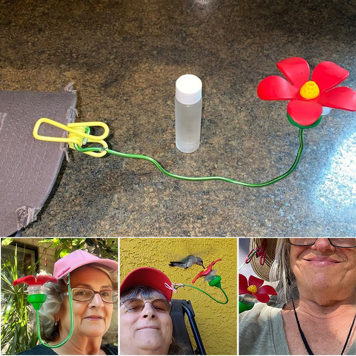 Lisslune | Hat Clip Hummingbird Feeder