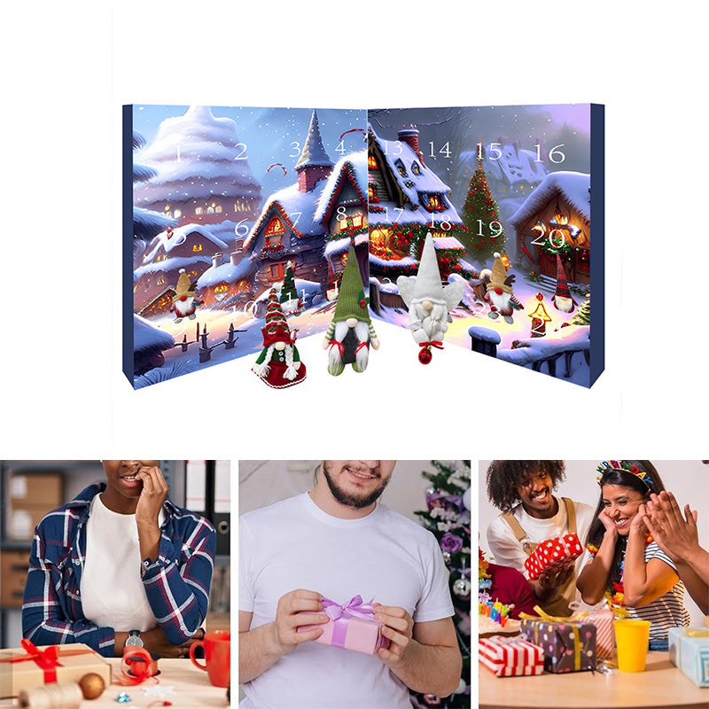 Lisslune | WichtelMagic - 24 Handcrafted Plush Gnomes for Festive Atmosphere