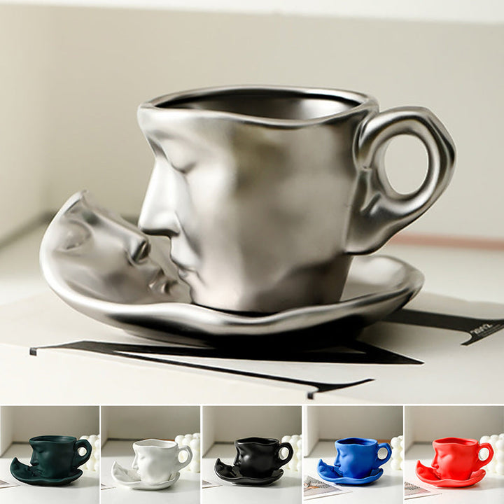 Lisslune | Kyssnades Face ceramic coffee mug