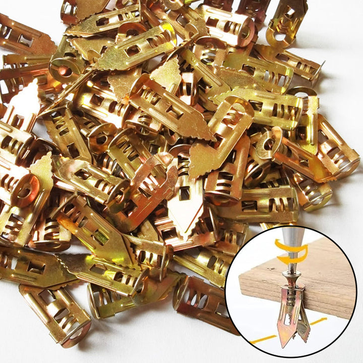 Lisslune | Drywall expansion anchor + high-strength zinc screw kit (pack of 100)