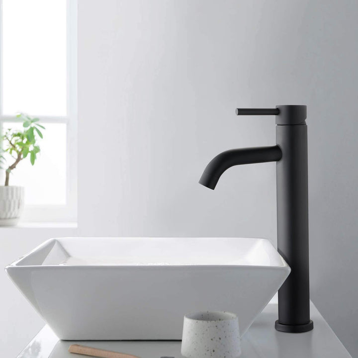 Lisslune | Matte black cold water single faucets for sink installation
