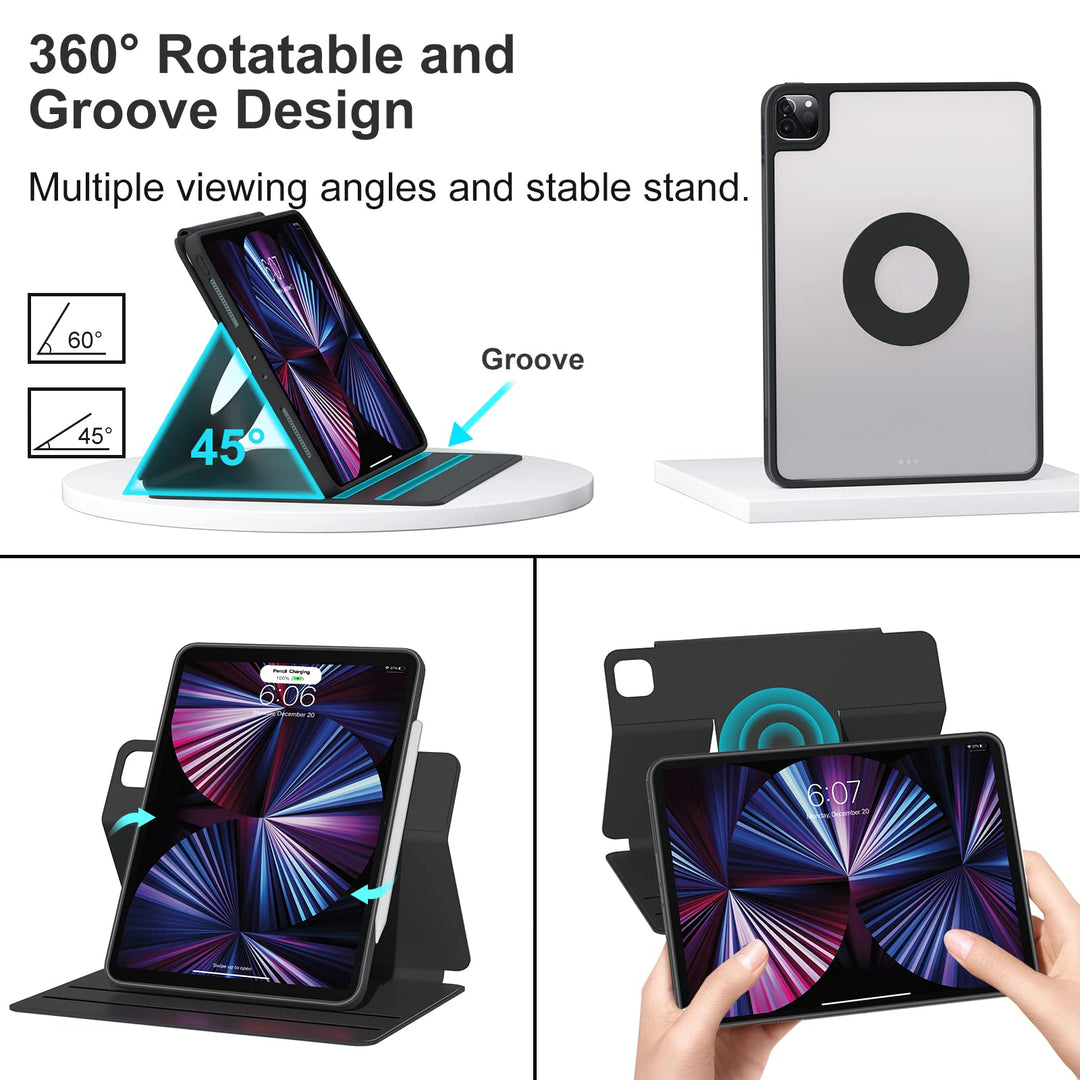 Lisslune | 360° Rotatable Slide Tablet Case