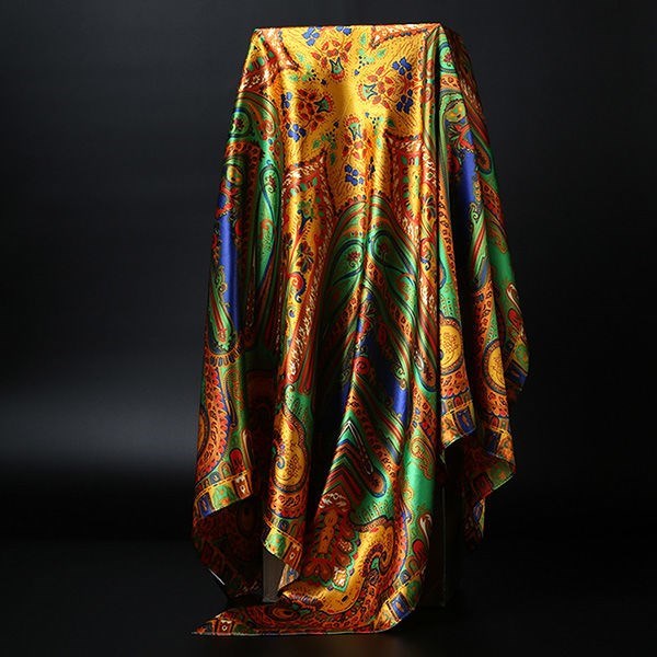 Lisslune | Large square scarf Simulation silk scarf All-match scarf Scarf