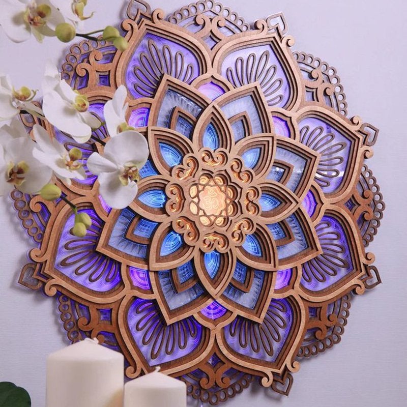 Lisslune | Mandala Yoga Room Night Light LED