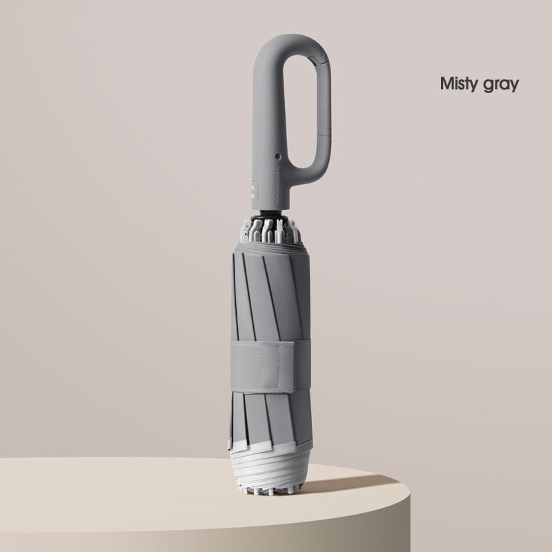 Lisslune | Ring buckle umbrella, Reflective Safety Strip, Sturdy Windproof, Travel Portable