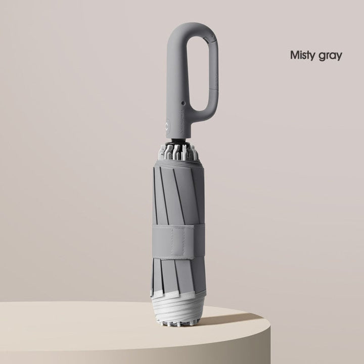 Lisslune | Ring buckle umbrella, Reflective Safety Strip, Sturdy Windproof, Travel Portable