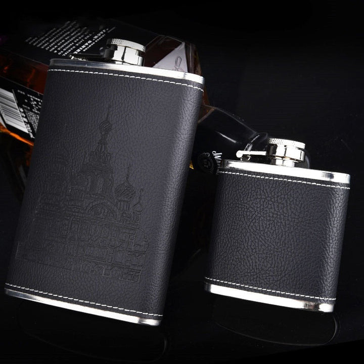 Lisslune | 9oz High-Quality Stainless Steel 304 Flask Set Whiskey Wine Bottle Alcohol Drink Bottle Travel Drinkware For Gifts