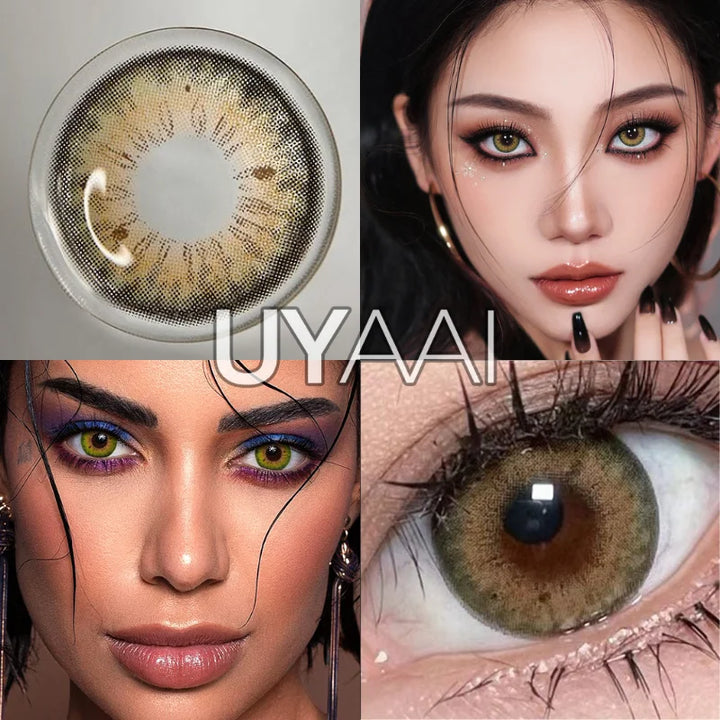 Rynx | 1 Pair Colored Contact Lenses for Eyes Brown Lenses Blue Lenses Gray Contact Lenses Fashion Lenses Free Shipping