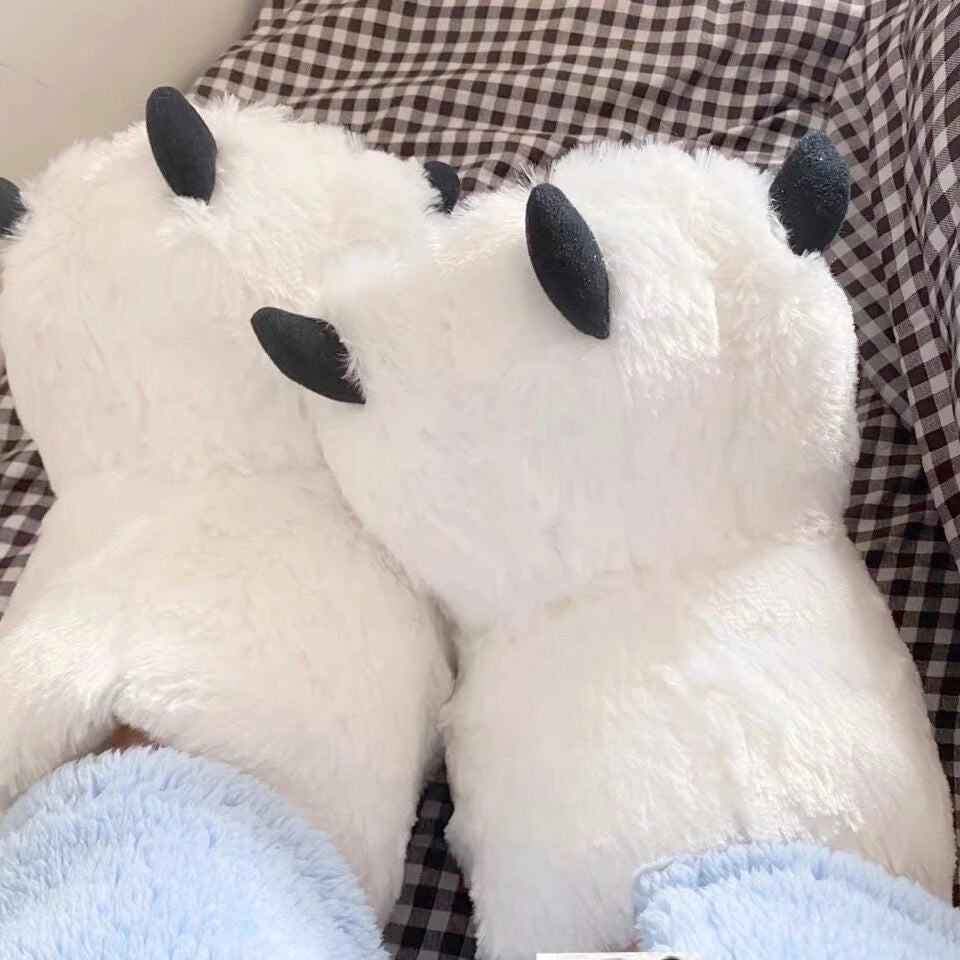 Lisslune | Bear Claw Winter Furry Slippers