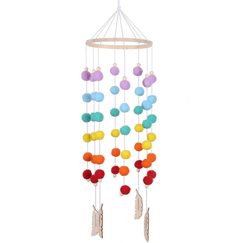 Lisslune | Rainbow Hairball Wind Chime - Playful Nordic Room Décor Accent