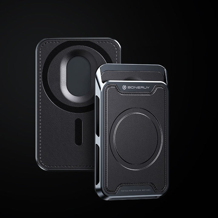 Lisslune | Magnetic Leather Slim Card Holder