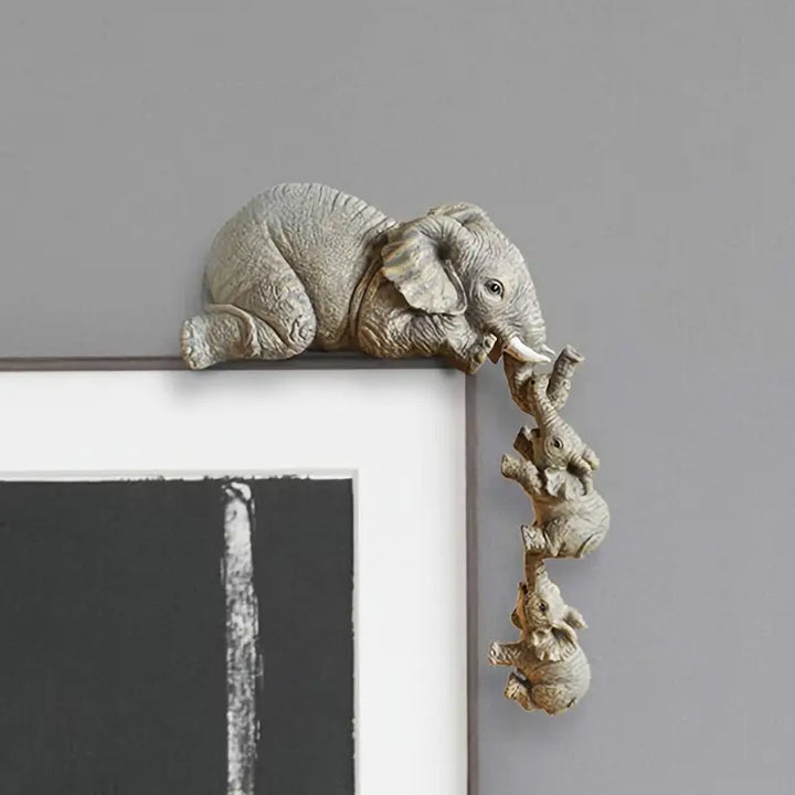 Lisslune | Eleva Decorative Elephants Family Figurines – Set of 3 Interior Decoration