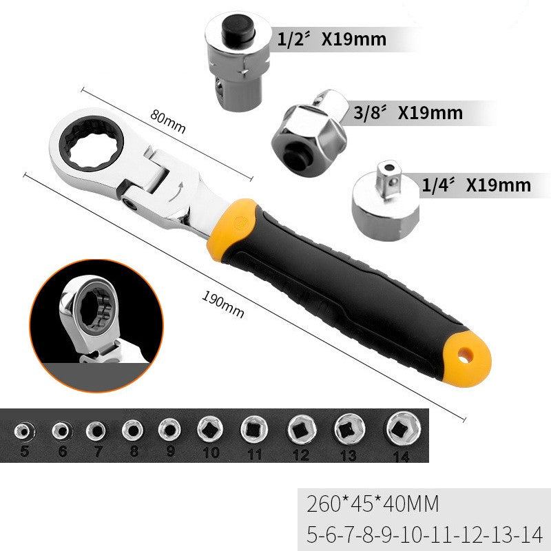 Lisslune | Flex-Head Angle Impact Wrench, for Repair, DIY & More