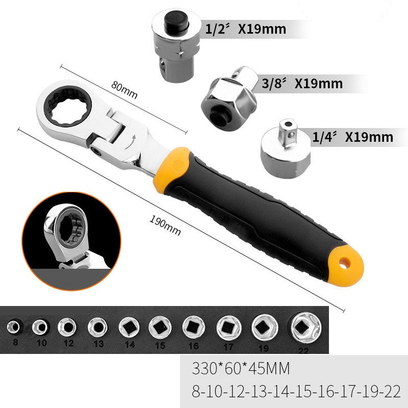 Lisslune | Flex-Head Angle Impact Wrench, for Repair, DIY & More