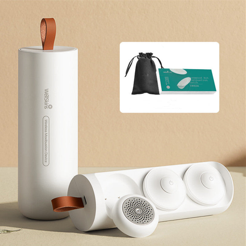 Lisslune | Portable Moxibustion Kit, with Intelligent Temperature Control, Far Infrared Heating, Safe and Smoke-free, for Neck, Back, Waist & More