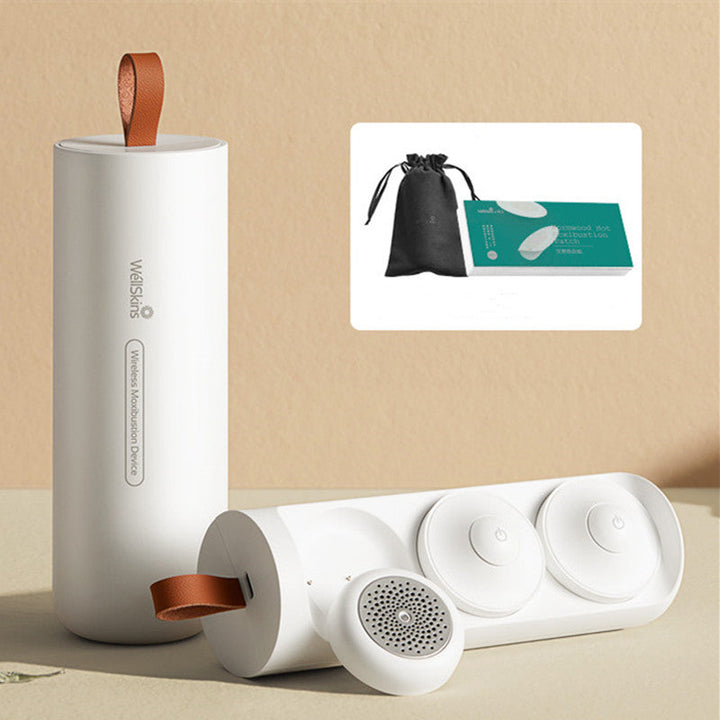 Lisslune | Portable Moxibustion Kit, with Intelligent Temperature Control, Far Infrared Heating, Safe and Smoke-free, for Neck, Back, Waist & More