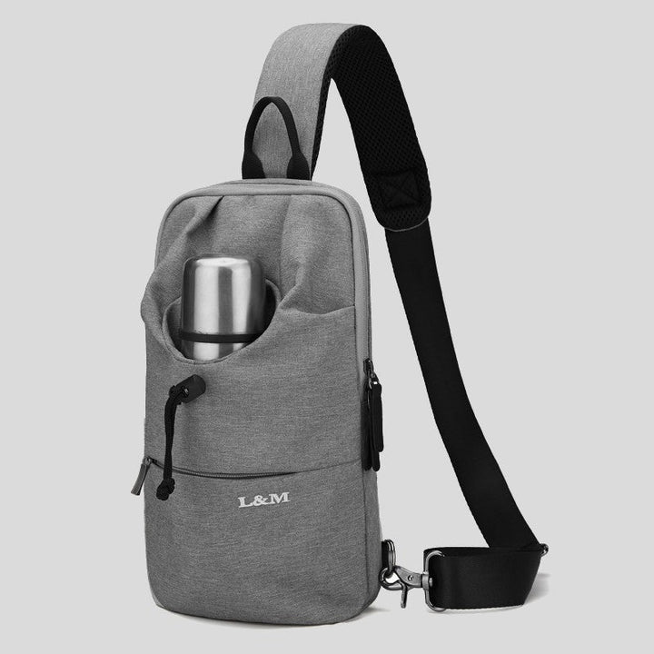 Lisslune | Portable Waterproof Sling Bag with Cup Holder, for Travel, Biking, Gym & More
