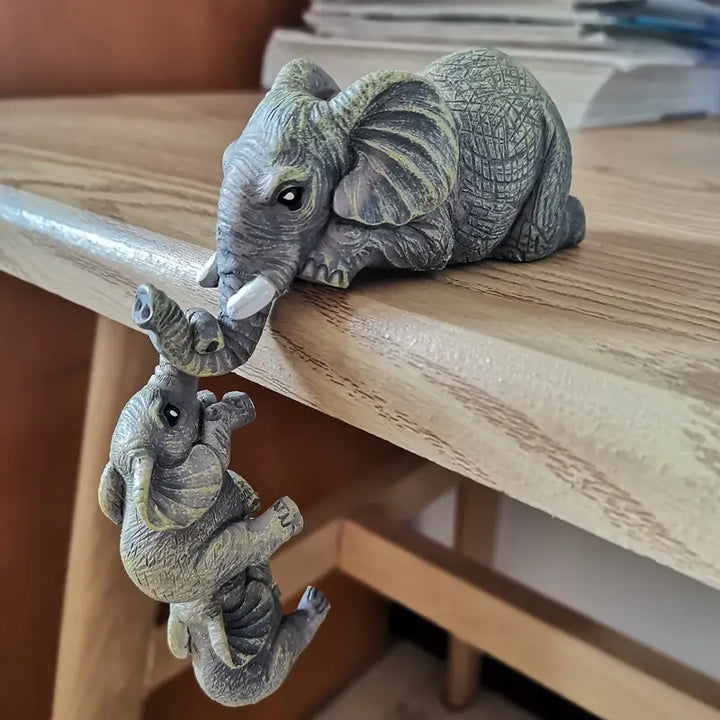 Lisslune | Eleva Decorative Elephants Family Figurines – Set of 3 Interior Decoration