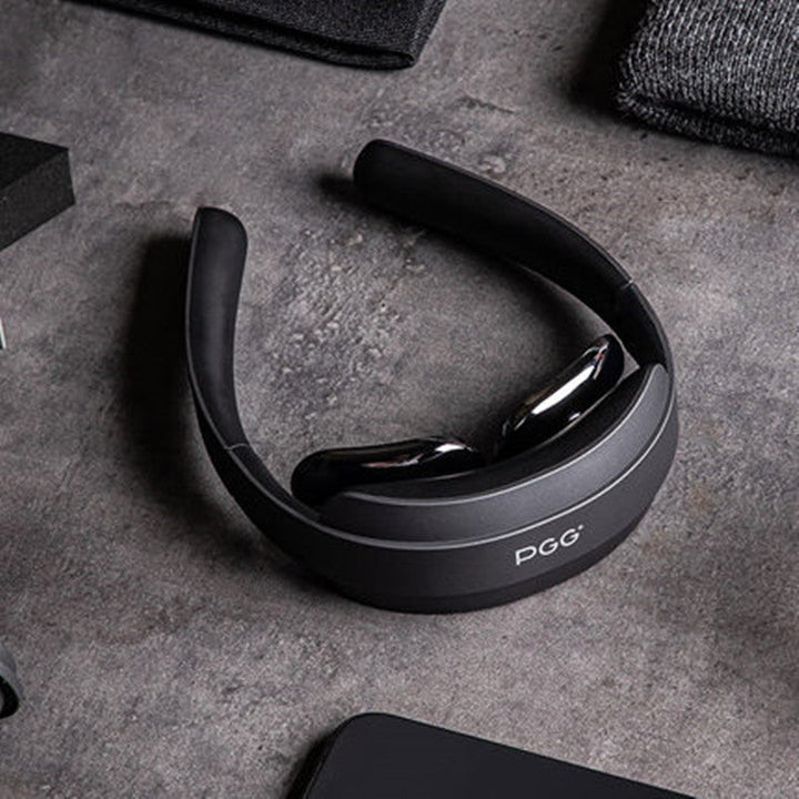 Lisslune | Foldable Wireless Smart Neck Massager with Heating Function, 5 Massage Modes and Low-frequency Pulse Technology, for Neck, Muscle, Shoulder & Cervical Pain Relief