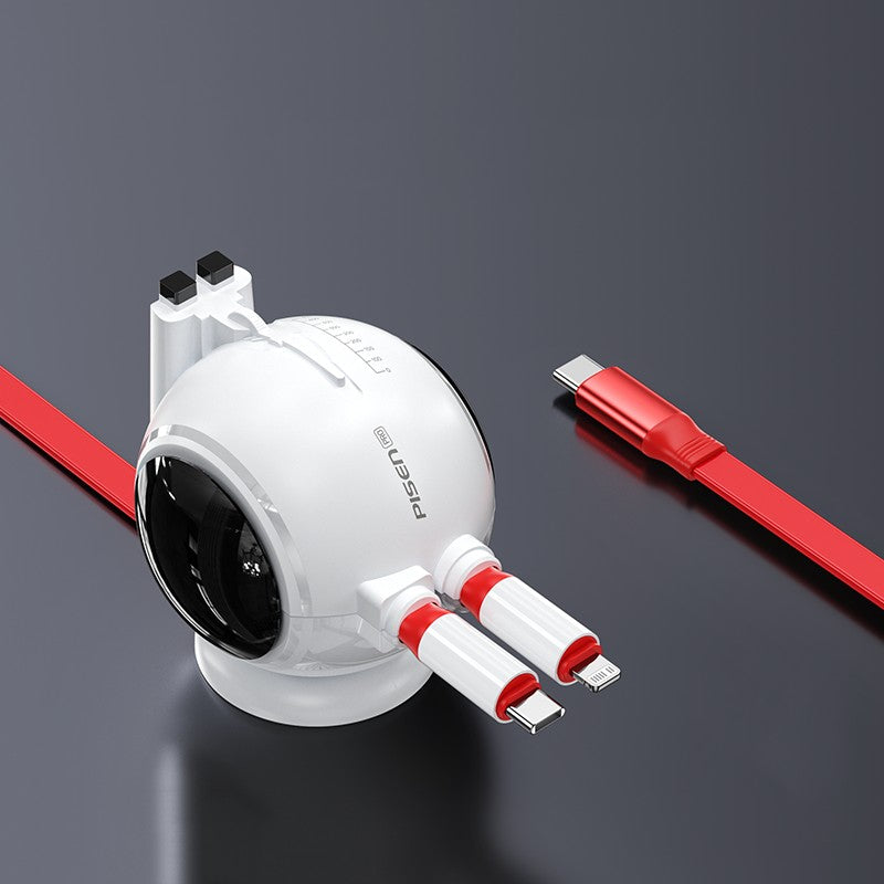 Lisslune | 2-in-1 Retractable Super Fast Charging Data Cable