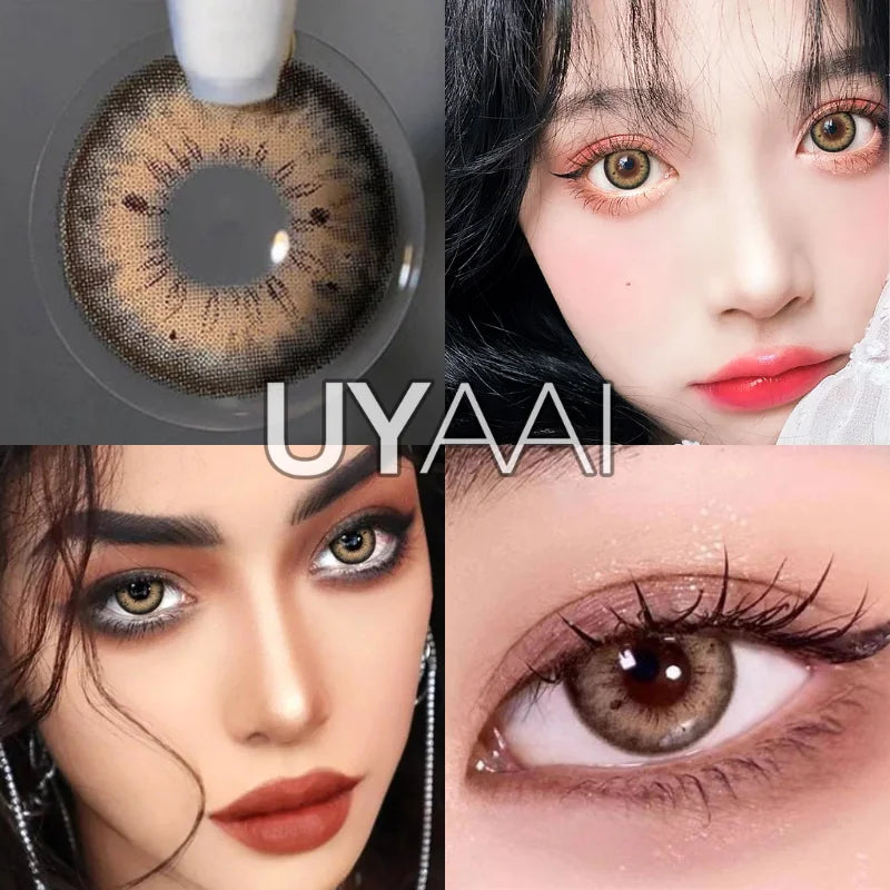 Rynx | 1 Pair Colored Contact Lenses for Eyes Brown Lenses Blue Lenses Gray Contact Lenses Fashion Lenses Free Shipping