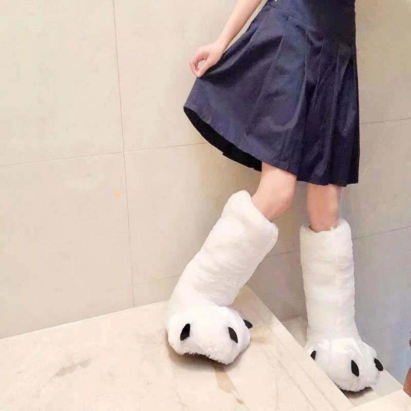 Lisslune | Bear Claw Winter Furry Slippers
