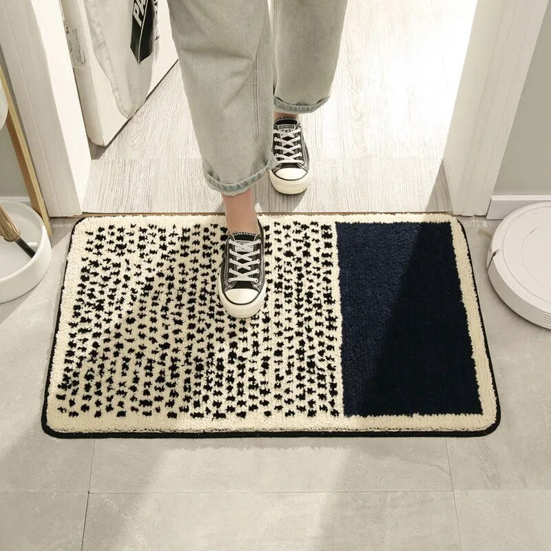 Lisslune | GeoSoft - Non-slip modern abstract bath mat