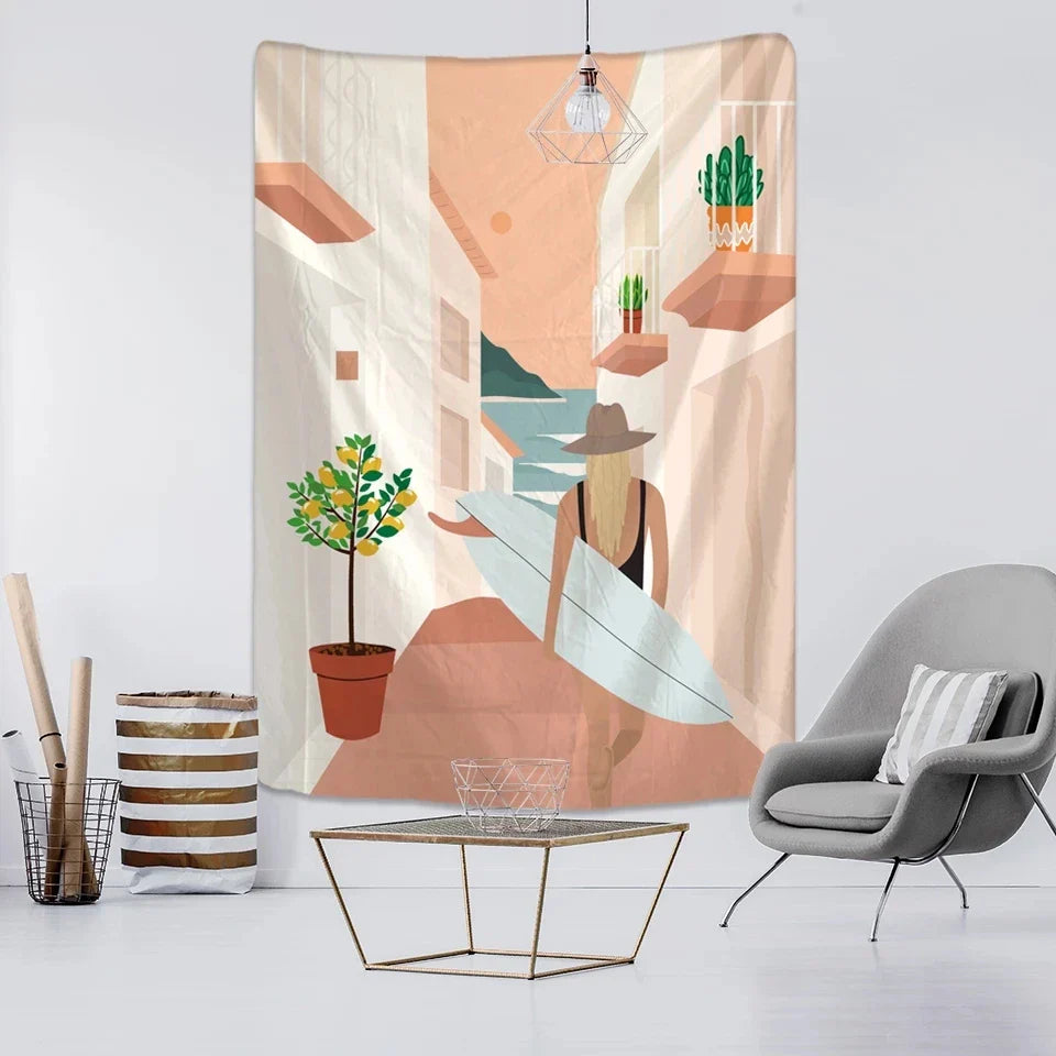 Lisslune | Retro Sunrise Tapestry