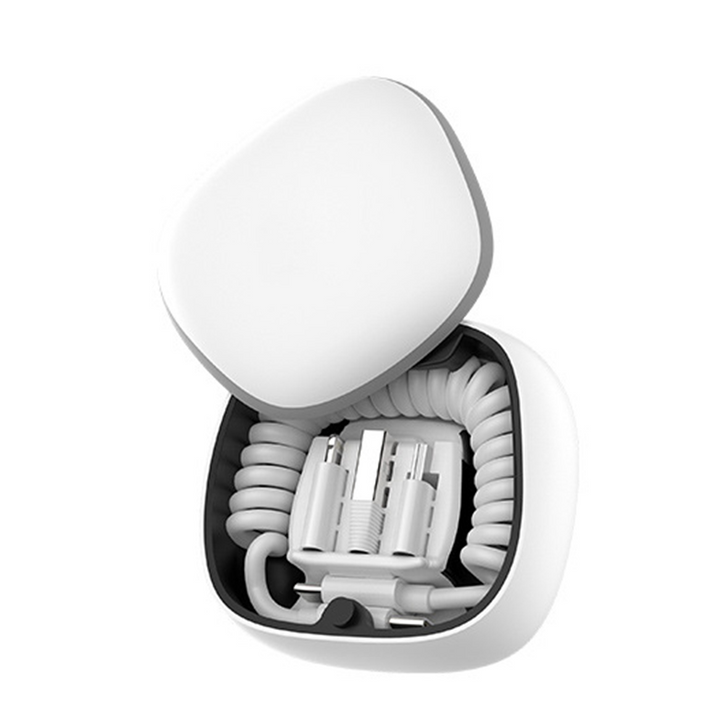 Lisslune | All-in-one spring cable power bank Type-c Android lightning storage box Emergency mini power bank