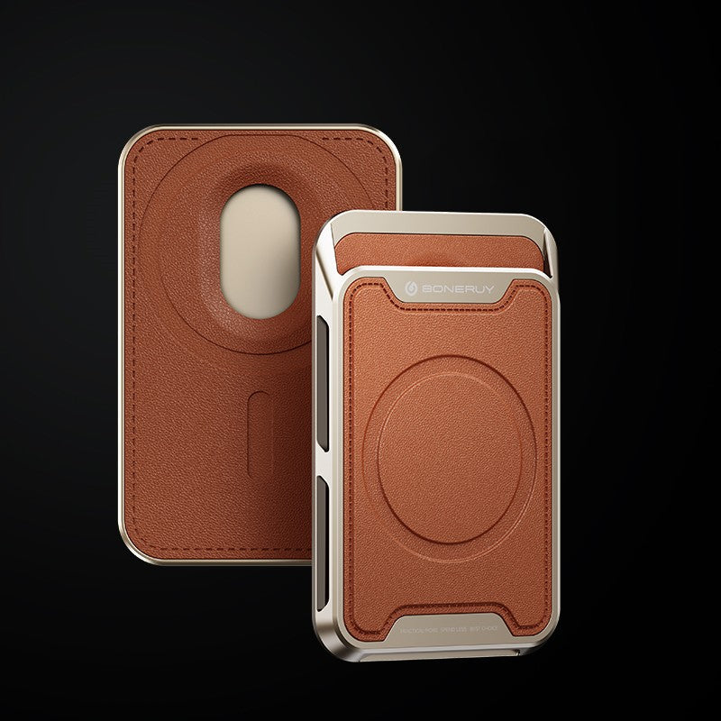 Lisslune | Magnetic Leather Slim Card Holder