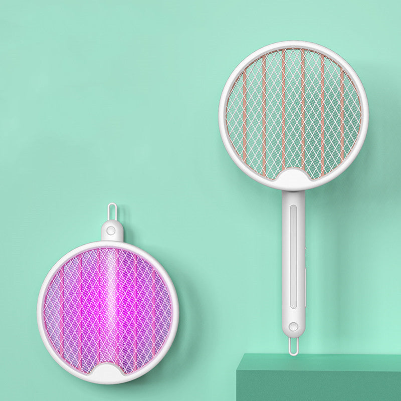 Lisslune | Foldable Rechargeable Electric Fly Swatter with UV Light, for Mosquito, Fly, Gnat, Wasp