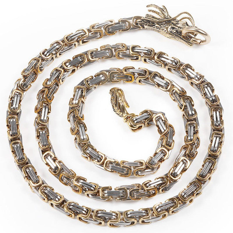 Lisslune | Long Titanium Steel Bracelet, with Adjustable Length, for Decoration & Self-defense