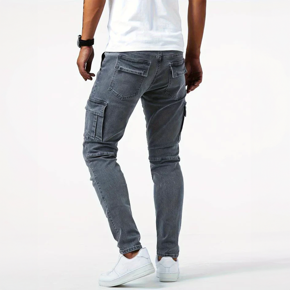 Lisslune | Denim Cargo Jeans