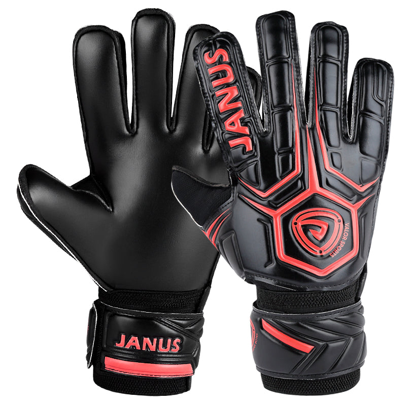 Lisslune | Goalkeeper Gloves with Finger Support, Anti-Slip Palm and Soft PU Hand Back, for Men & Women, Youth & Adult