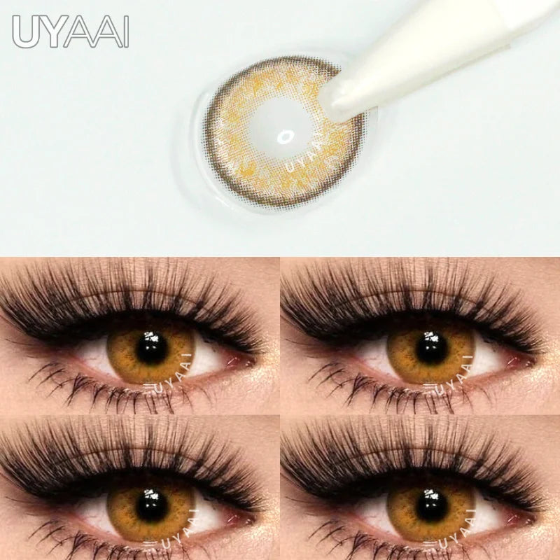 Rynx | 1 Pair Colored Contact Lenses for Eyes Brown Lenses Blue Lenses Gray Contact Lenses Fashion Lenses Free Shipping